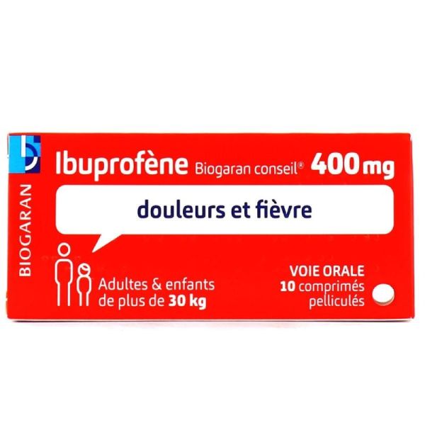 Ibuprofene 400mg Biogaran 10 comprimés