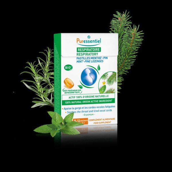 Puressentiel Respiratoire Gorge Miel pastilles 20