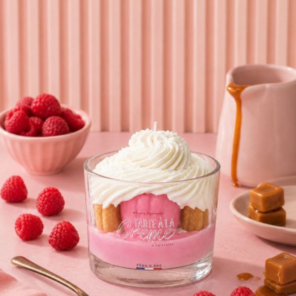Bougie pâtisserie Tarte à la crème