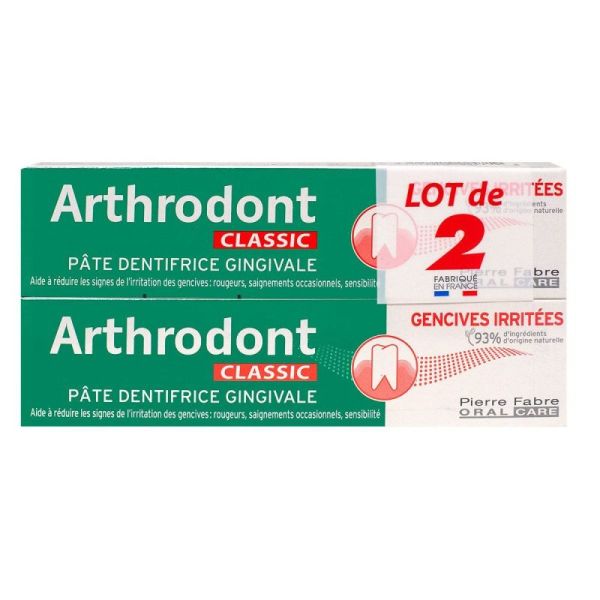 Arthrodont Classic Pate Dentifrice 75mL X2