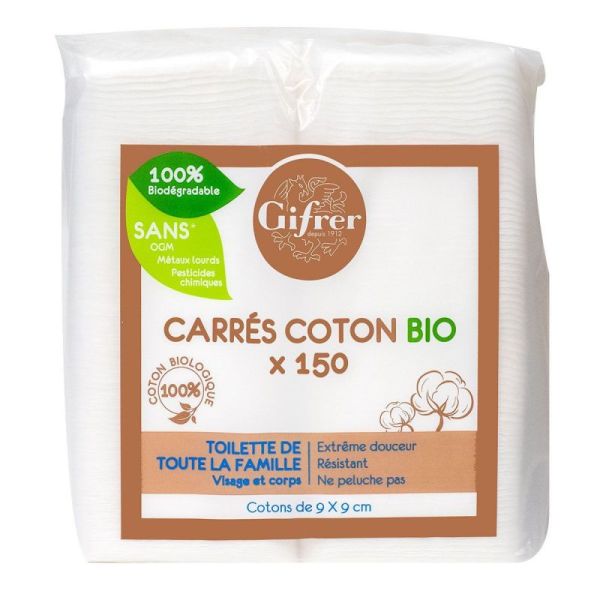 Carré de coton bio X150