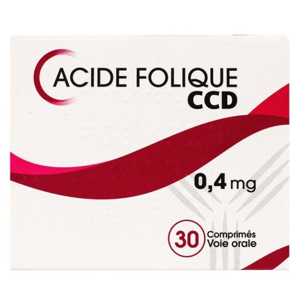 Acide Folique Ccd 0,4mg Cpr B/