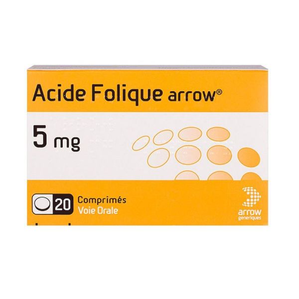 Acide Folique 5mg Arw Cpr 20