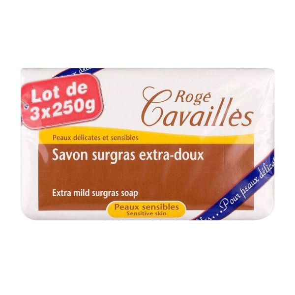 Rogé Cavaillès Savon Surgras 250g X 3