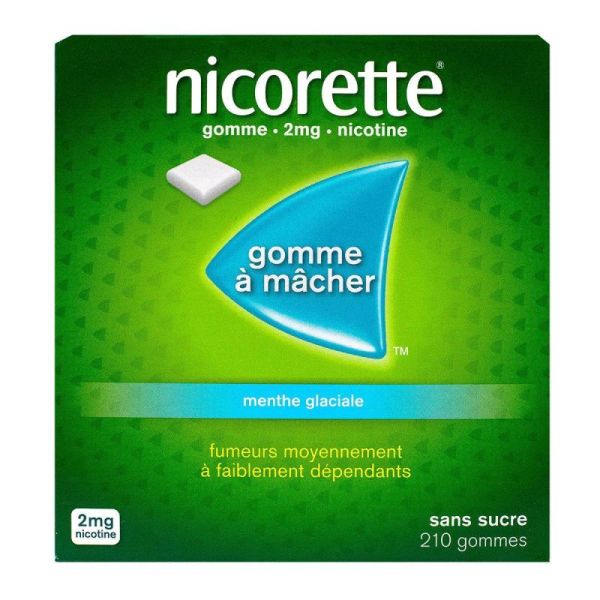 Nicorette 2mg Gom Ment Glac S/