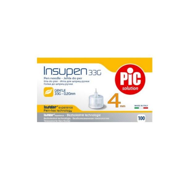 Aiguilles Insupen Advanced 33g 4mm 100pcs