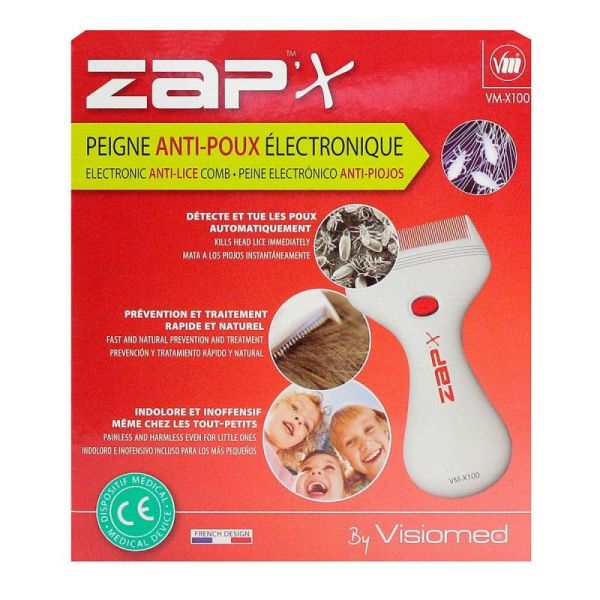 Zap'x Peigne Anti-poux Electrique