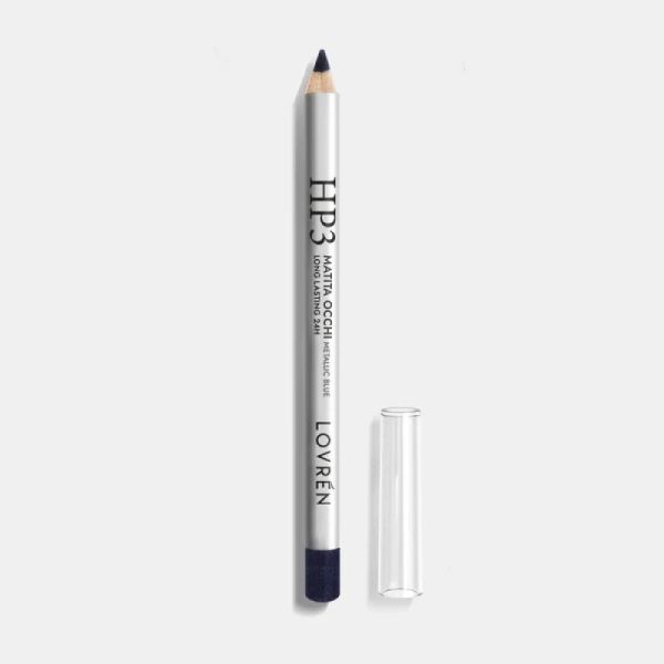 Crayon yeux metallique bleu longue tenue