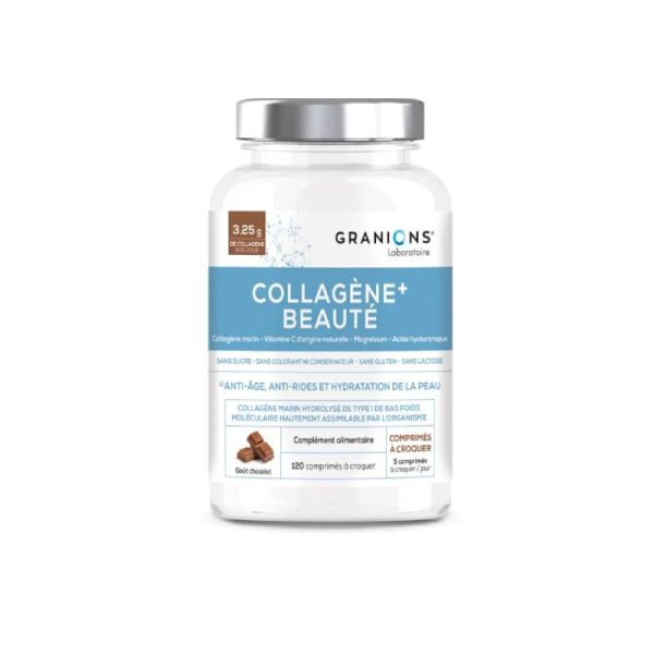 Granions Collagène Croquant Chocolat 120 comprimés