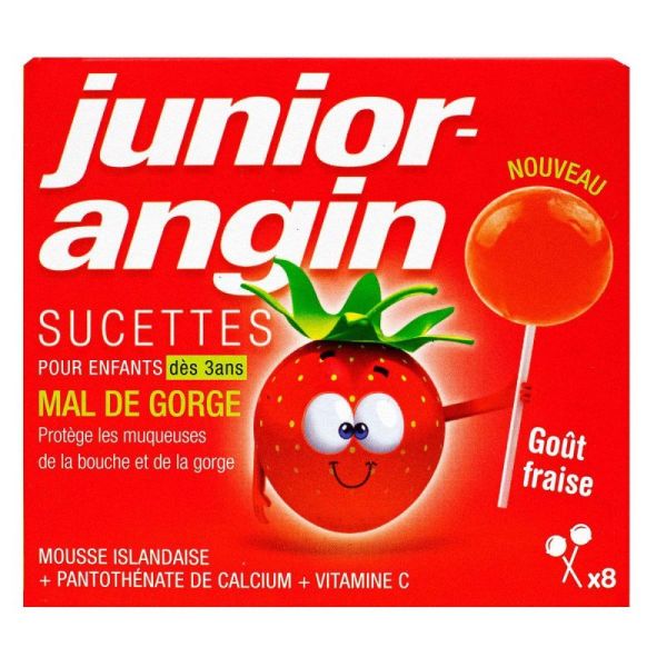 Junior Angin Boite De 8 Sucettes