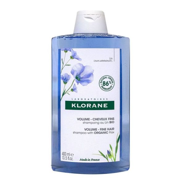 Klorane Shampoing Lin Cheveux fins 400ml