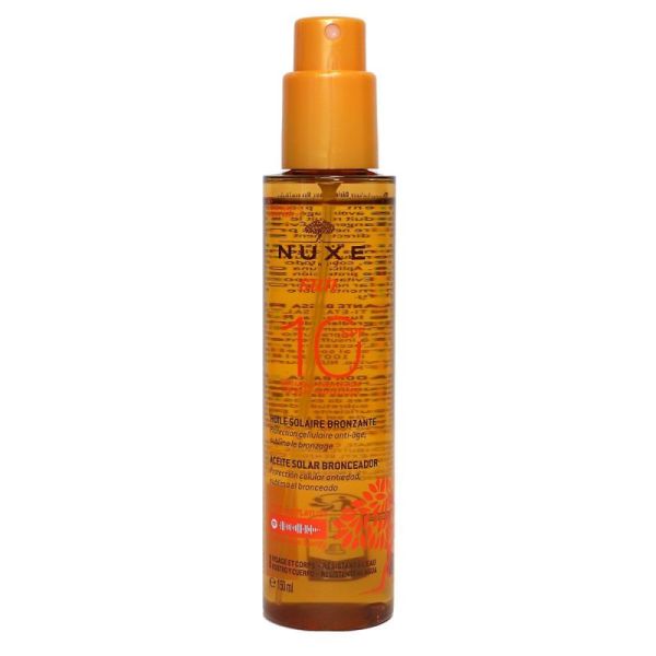 NUXE Sun Huile Bronzante Faible Protection SPF 10