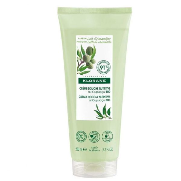 Klorane Crème douche nutritive - Lait d’Amandier 200ml