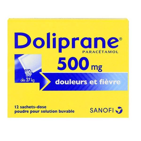 Doliprane 500mg 12 Sachets