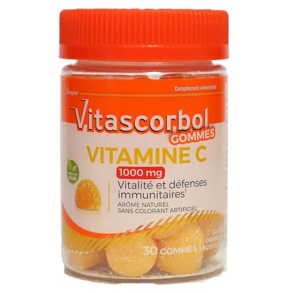 Vitascorbol 30 Gommes Vit C 1000mg