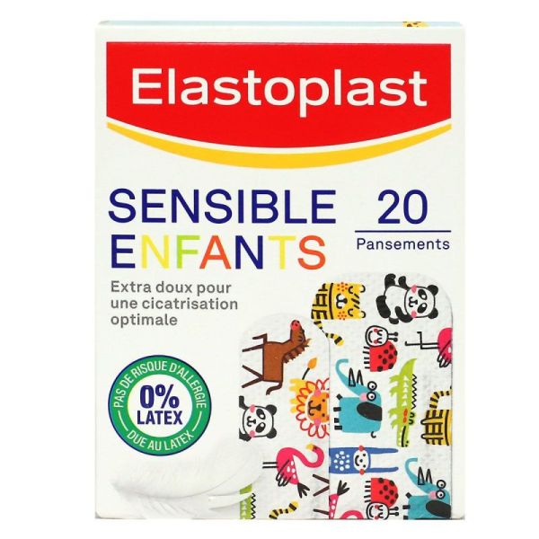 Elastoplast 20 pansements peaux sensibles Enfants