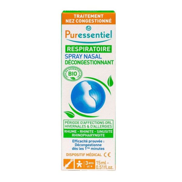 Puressentiel Spray Nasal Décongestionnant 15ml