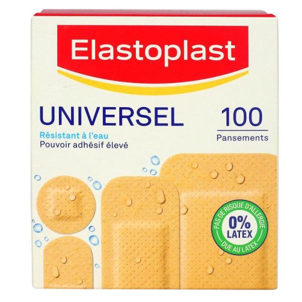 Elastoplast 100 Pansements universel 4 tailles