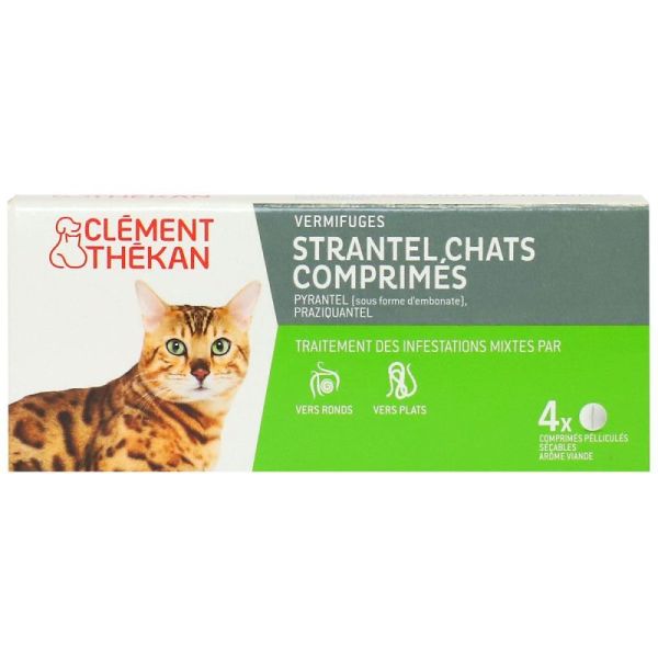 Strantel Chat 4 comprimés
