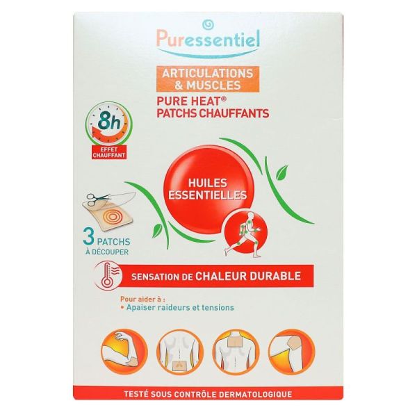 Patchs chauffants Pure Heat Articulations & Muscles 8H00