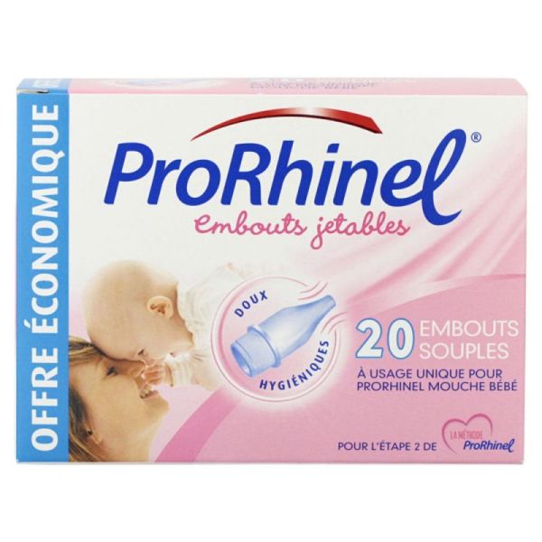 PRORHINEL Embouts Jetables boite de 20 - Pharma-Médicaments.com