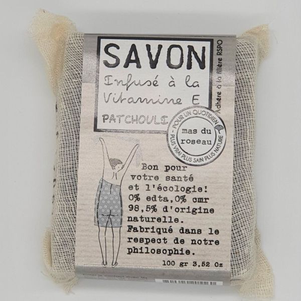 Savon végétal à la vit.E - Patchouli - 100gr