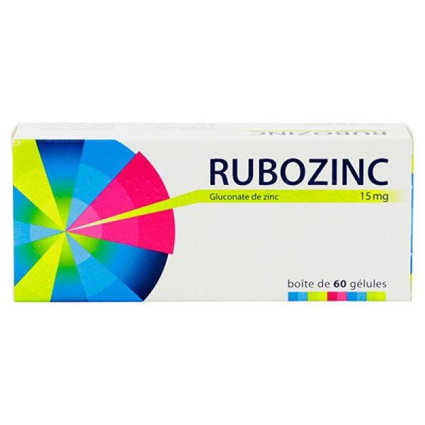 Rubozinc 15mg Gel Plq/60