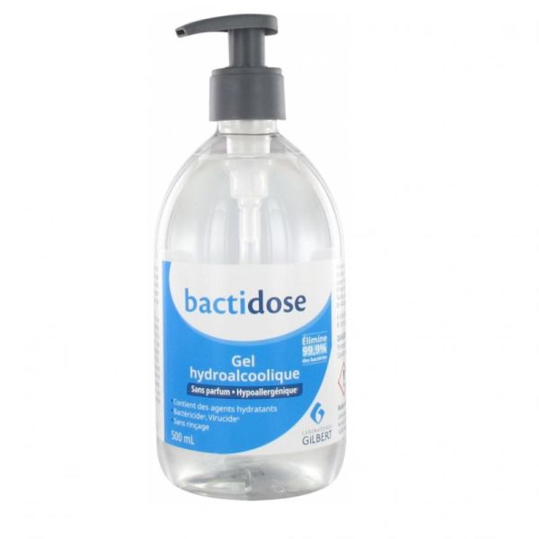 Bactidose Gel Hydroalcoolique Sans Parfum 500ml
