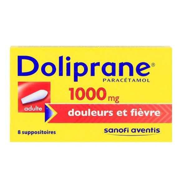 Doliprane 1g Suppo Adulte Boite de 8