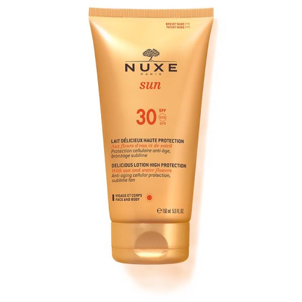 Nuxe sun Lait délicieux visage et corps SPF 30