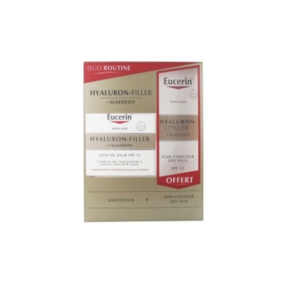 Coffret Hyaluron-filler + elasticity soin jour SFP15 + Contour Yeux