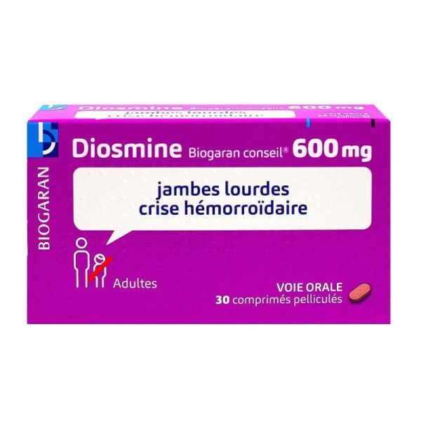 Diosmine 600mg Biogaran 30 comprimés