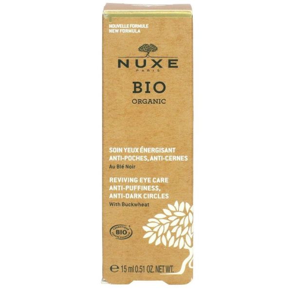 Nuxe Bio Soin Yeux Energisant Anti-poches, Anti-cernes 15ml