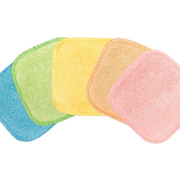 Carrés démaquillants lavables en Bambou couleur x1