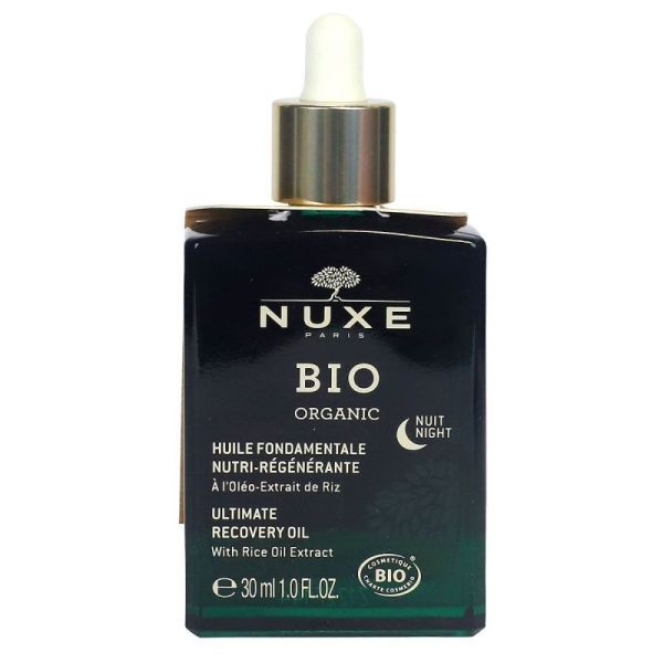 Nuxe Bio Huile Nuit Fondamentale nutri-régénérante 30mL