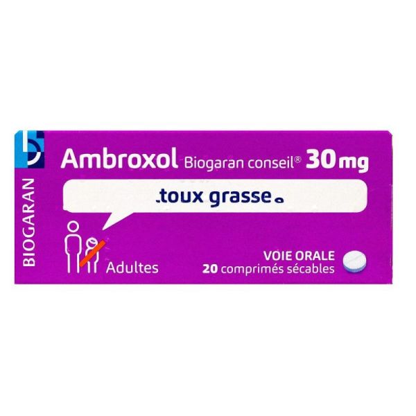 Ambroxol 30mg Biogaran Conseil 20 cpr