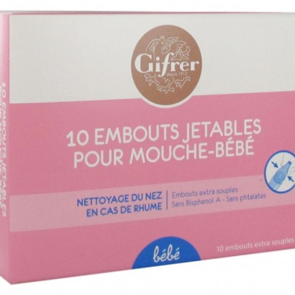 RECHARGE 10 EMBOUTS MOUCHE-BÉBÉ GIFRER