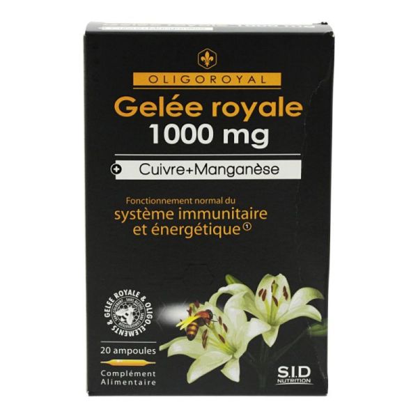 Gelee Royale Cuivre Manganèse 20 ampoules