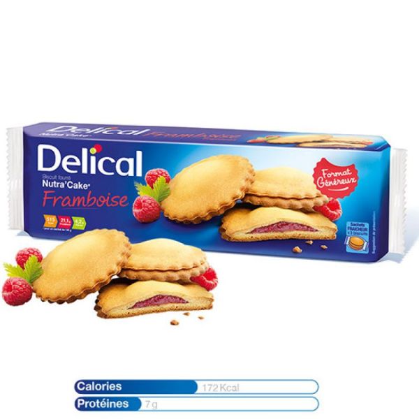 Delical Nutra'cake Framboise 9 biscuits