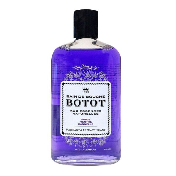 Botot Bain de bouche Figue, Menthe, cannelle 250mL