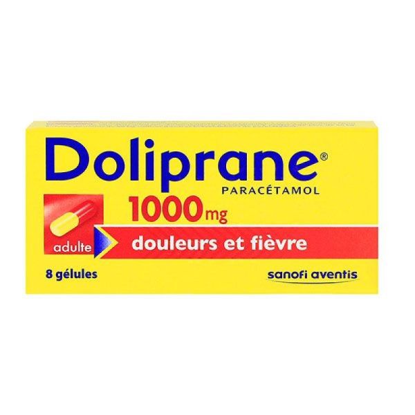 Doliprane 1000mg 8 gélules