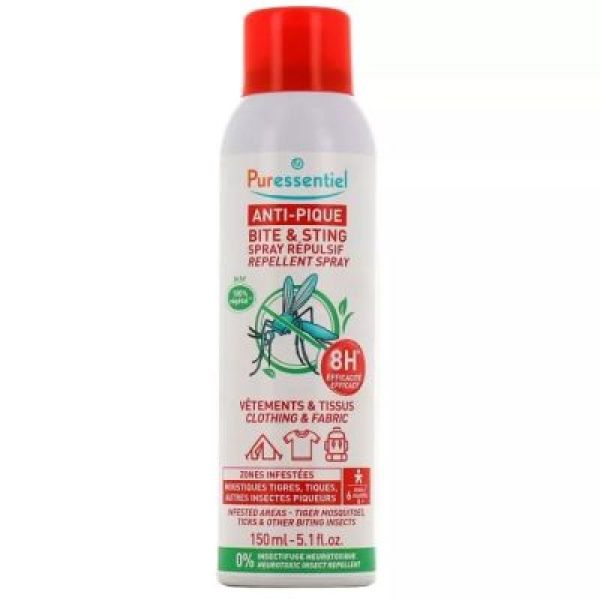 Puressentiel Anti-pique spray répulsif vêtements et tissus 150mL