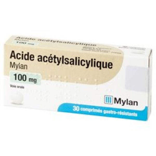 Acide Acetylsalicylique 100mg Mylan Cpr 30