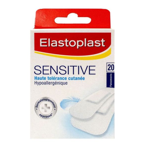 Elastoplast Pansements 20 sensible 2 formats