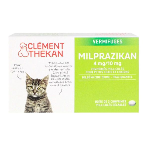 Milprazikan 4mg/10mg Chaton comprimés 2cp