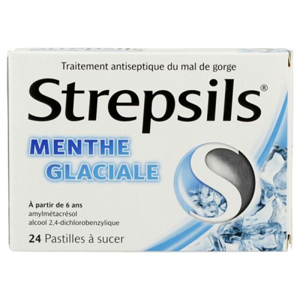 Strepsils Menthe Glaciale 24 pastilles