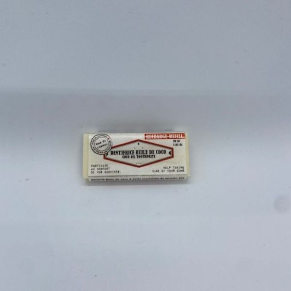 Recharge Dentifrice Solide Huile De Coco & Huile essentielle de menthe BIO 30g