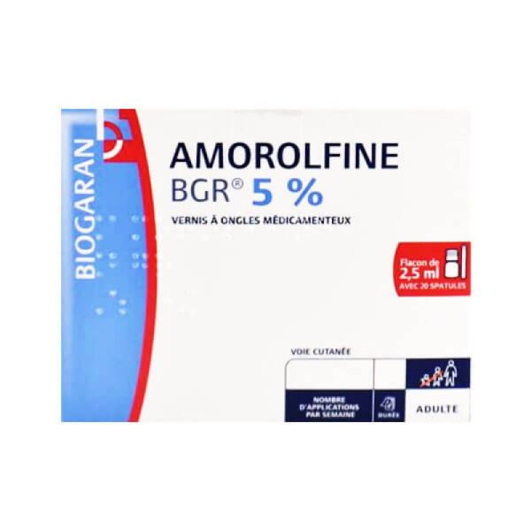 Amorolfine 5% Bgr Vernis Fl 2,5 ml