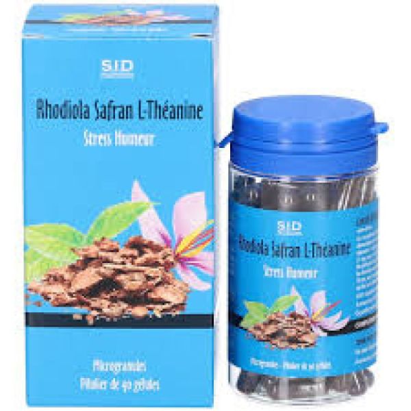 Rhodiola Safran L-theanine Boite 90