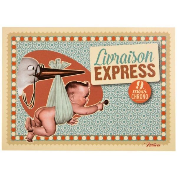 Carte Postale  Livraison express + Enveloppe